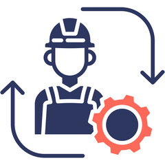 Plant Engineering glyph color icon