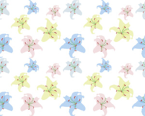 seamless pattern with flowers