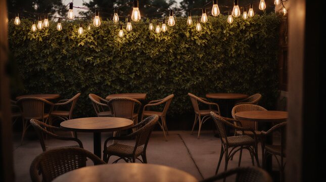 bright and modern cafe interior with wooden furniture and warm ambient lighting | cafe, restaurant, home, food, lifestyle theme