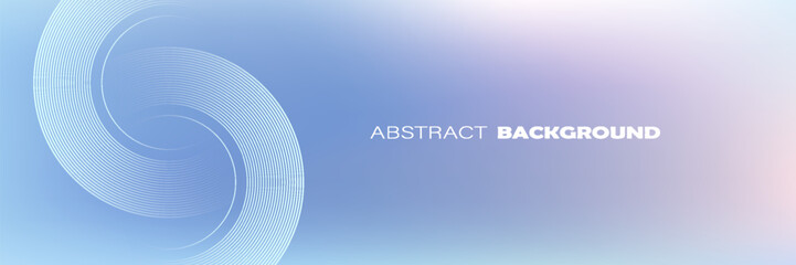 Abstract circle lines on light blue background. Geometric stripe line art design for poster, vector illustration in poster,web