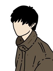 illustration of cartoon man