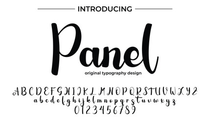 Panel - Elegant Script Font for Smooth Handwritten Design and Creative Typography