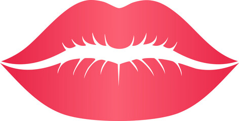 Lipstick Mark. kiss. 