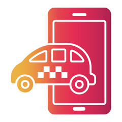 taxi Gradient icon