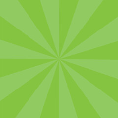 Lime green sunburst radiating design element