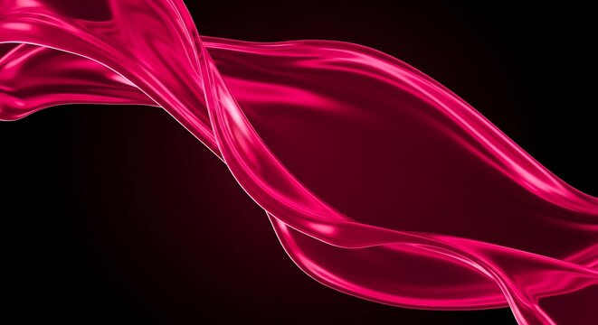 Abstract Pink Liquid Flowing Design.
