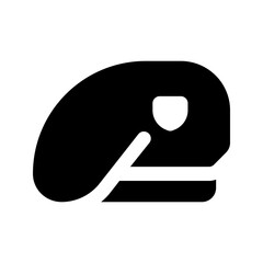 military hat glyph icon