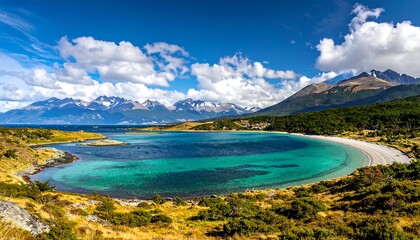 Fototapeta premium Scenic coastal view of a bay