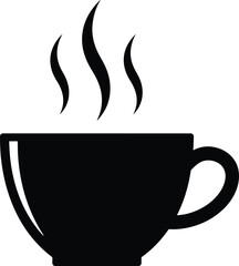 Striking black silhouette vector illustration, perfect for various design projects. A versatile graphic element with a modern, clean aesthetic.