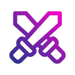 Fototapeta premium battle gradient icon