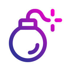 bomb gradient icon