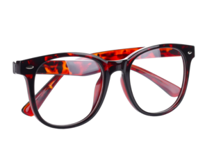 Red Glasses on White