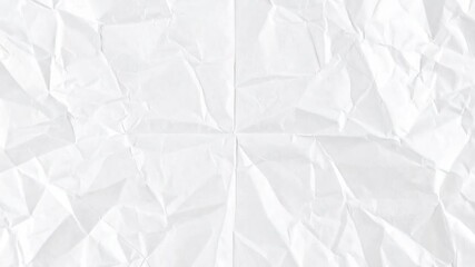 Crumpled white paper with center fold lines - Powered by Adobe