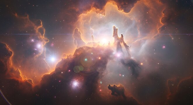 Stunning Nebula in Deep Space.