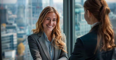 Obraz premium A corporate scene of a leader engaging a group with inspiring words showcasing public speaking and team guidance.