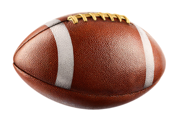 American football isolated on transparent background