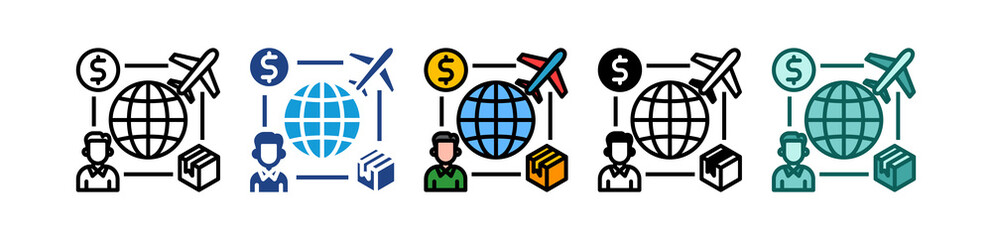 Obraz premium Trade multiple icon