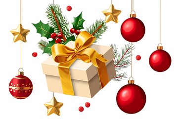christmas balls and gifts