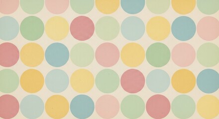 Pastel polka dots seamless pattern cheerful background