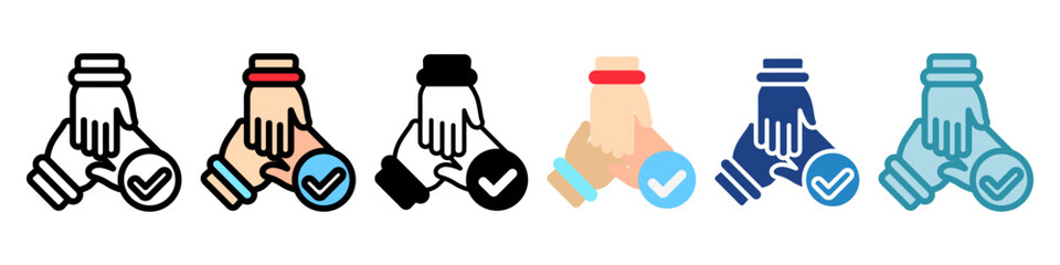 Collaborate Icon Mini Illustration Icon. Use For Modern Concept, Print, Ui, Ux Kit, Web And App Development. Vector Related To Office, Education, Examination And More