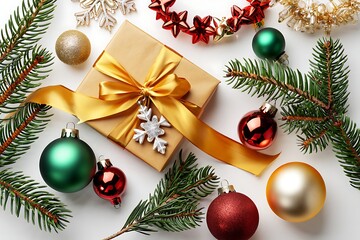 christmas background with christmas tree