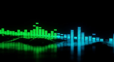 Obraz premium Abstract audio visualization