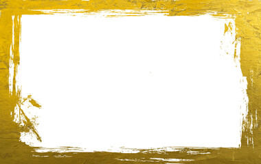gold ink stroke brush for frame for text