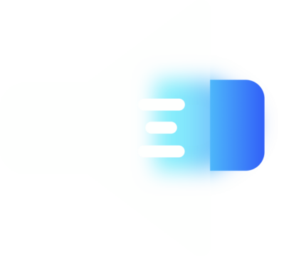 Glassmorphism Blue Speaker Icon with Transparent Effect