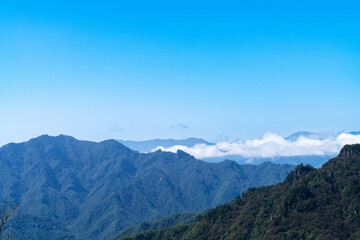 Obraz premium Scenery of the Qinling Mountains in Xi'an, China