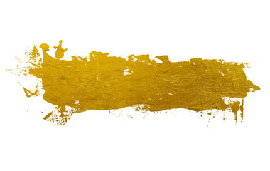 luxury grunge ink stroke brushes golden color