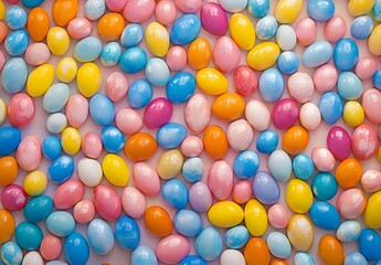 Fototapeta premium Colorful Easter Eggs Background