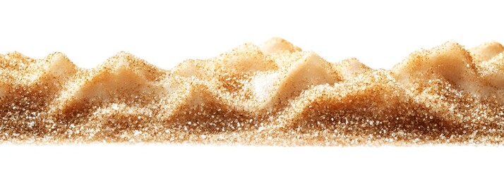 Brown Sugar Texture, Close-up of Granulated Brown Sugar Crystals
