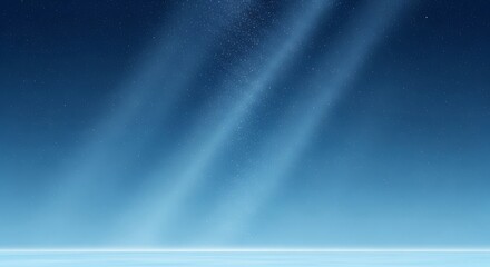 Fototapeta premium Abstract Light Rays on a Blue Background.