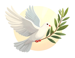 Fototapeta premium Icon Dove Peace PNG
