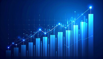 Abstract chart showing upward trend