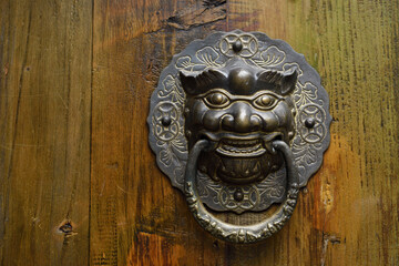 Chongqing traditional wooden door