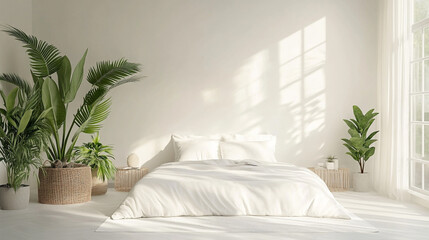 Minimalist Bedroom Bathed in Natural Light