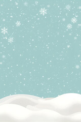 winter landscape with snow