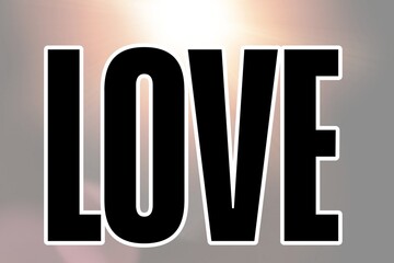 Love 3d graphic of a creative idea symbol 