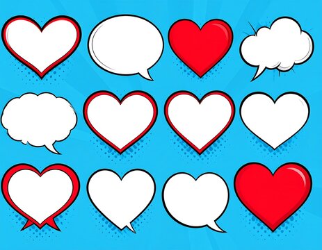 Comic heart speech bubbles (1)
