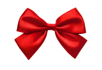 Red bow, ribbon on the background. Gift. Popular image for designers. Health, life, culture, medicine, family, holiday.