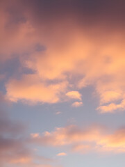 Obraz premium winter sky focus on the unique colors and cloud formations of th