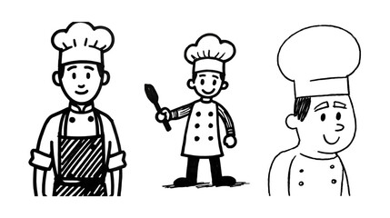 Vector art illustration of a Chef 