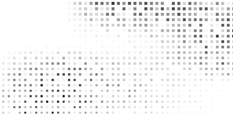 Simple rectangle dotted halftone gradient texture. Vanishing polka dot background modern