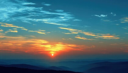 Fototapeta premium Golden Hour Sky Beauty