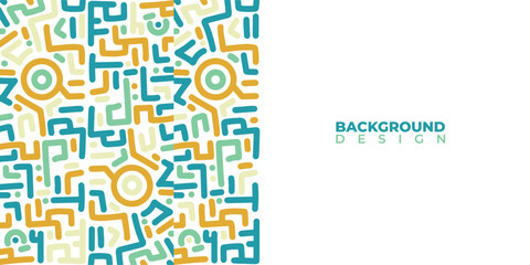 Abstract Labyrinth Pattern in Warm Colors