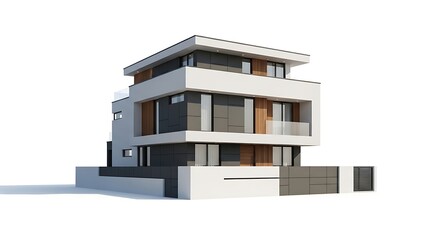 Discover the allure of modern living with this stunning architectural design, perfect for showcasing innovative real estate developments and contemporary home concepts