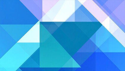 Fototapeta premium Abstract blue triangle pattern, website background