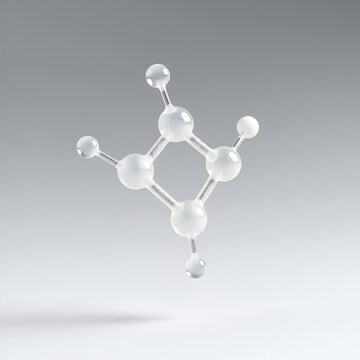 Mannitol (mannite, manna sugar) molecule.