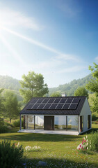 solar panels on a roof